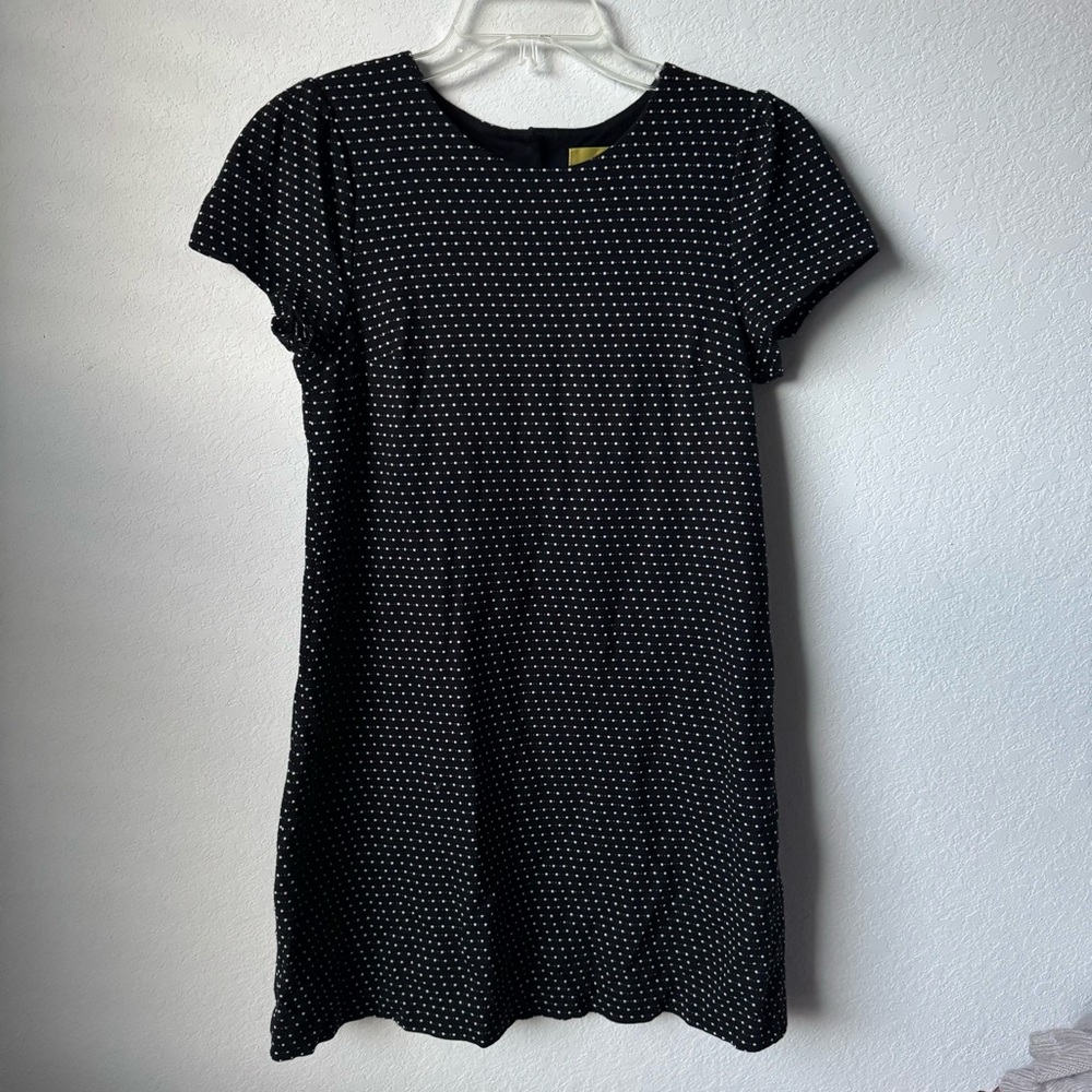 Anthropologie Mauve Polka Knee High Dress